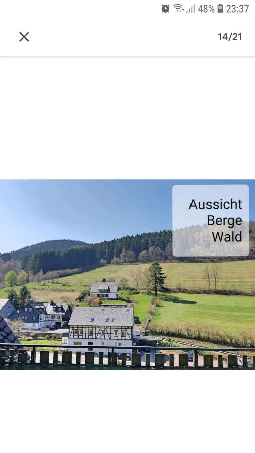 4 Erw. 1 Ki. Ski Entspannung Terasse Ausblick Schmallenberg Esterno foto